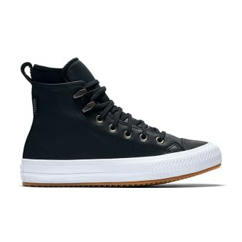 Converse Chuck Taylor All Star Waterproof Boot Leather High Top in Black/Black/White