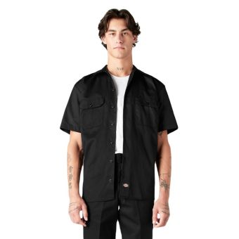 Dickies Short Sleeve Work Shirt in Black