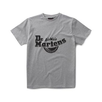 Dr. Martens Bouncing Ball T-Shirt in Grey Cotton