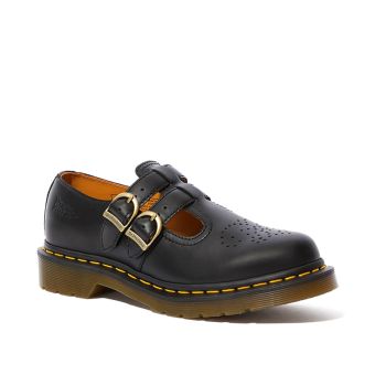Dr. Martens 8065 Smooth Leather Mary Jane Shoes in Black Smooth