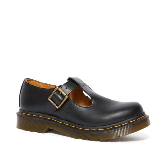 Dr. Martens Polley Smooth Leather Mary Janes in Black Smooth