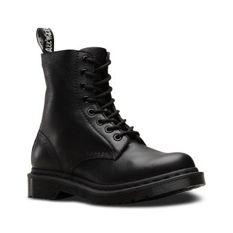 Dr. Martens 1460 Pascal Women's Mono Lace Up Boots in Black Virginia