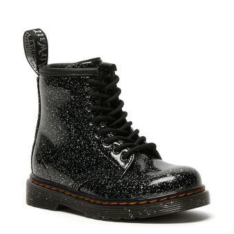 Dr. Martens Toddler 1460 Glitter Lace Up Boots in Black