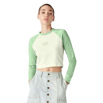 Dickies Women’s Sodaville Cropped T-Shirt in Quiet Green