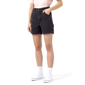Dickies Women's Duck Shorts, 5" in Stonewashed Black