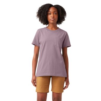 Dickies Women's Short Sleeve Heavyweight T-Shirt in Lilac