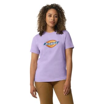 Dickies Women's Heavyweight Logo T-Shirt in Purple