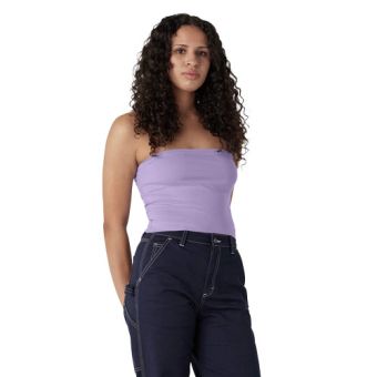 Dickies Women's Knit Tube Top in Purple Rose