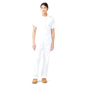 Dickies Women's FLEX Cooling Short Sleeve Coveralls in White