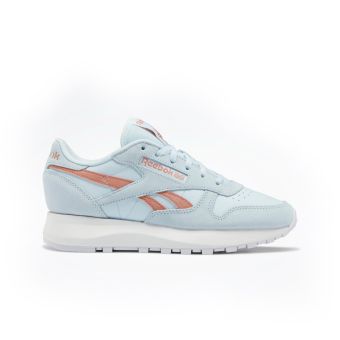 Reebok Women's Classic Leather SP Shoes in Glass Blue/Glass Blue/Canyon Coral