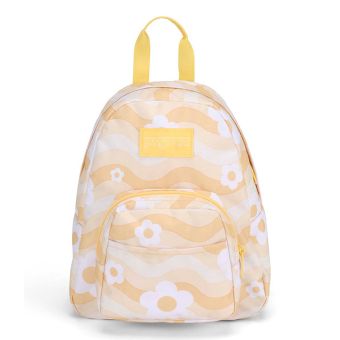 Jansport Half Pint Mini Backpack in Flower Power Yellow