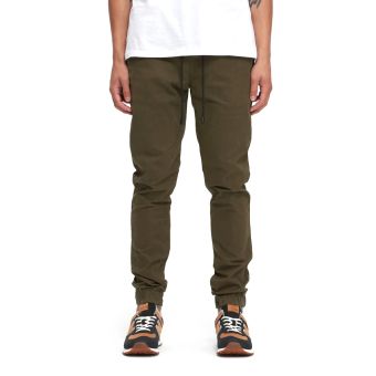 Kuwalla Midweight Chino Jogger in Olive