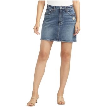 Silver Jeans Highly Desirable Mini Skirt in Indigo