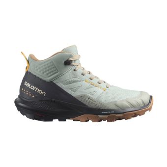 Salomon Outpulse Mid Gore-Tex Women's Hiking Boots in Wrought Iron/Ebony/Blazing Orange