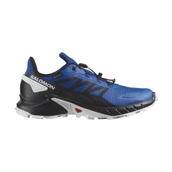 Salomon Supercross 4 Gore-Tex Men's Trail Running Shoes in Lapis Blue/Black/White