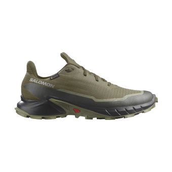 Salomon Alphacross 5 Gore-Tex Men's Trail Running Shoes in Olive Night/Black/Deep Lichen Green