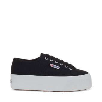 Superga 2790 Platform Sneakers in Black Off in White