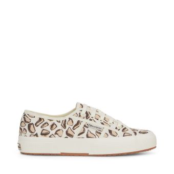 Superga 2750 Giraffa Print Sneakers in Beige Natural Giraffa Print