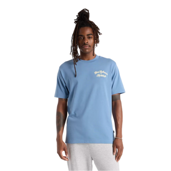 New Balance Men's Athletics Relaxed League T-Shirt in Heron Blue