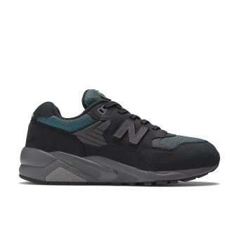 New Balance Unisex 580 in Black with vintage teal and magnet