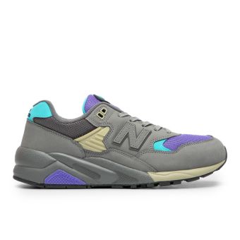 New Balance Unisex 580 in Shadow Grey/Electric Indigo