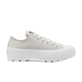 Lugged Canvas Chuck Taylor All Star Low Top in Mouse/White/White