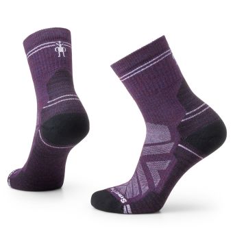 Smartwool Women's Hike Light Cushion Mid Crew Socks in Purple Iris