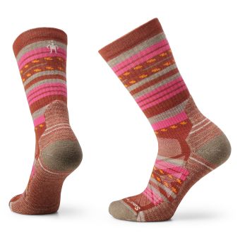 Smartwool Women's Hike Light Cushion Margarita Crew Socks in Picante