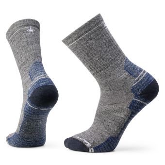 Smartwool Hike Light Cushion Crew Socks in Ash-Charcoal