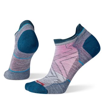 Smartwool Women's Run Zero Cushion Low Ankle Socks in Medium Gray