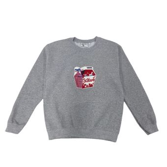 SoYou Clothing School Lunch Crewneck Sweater in Cafeteria Grey