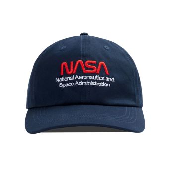 Alpha Industries Nasa Worm Logo Cap in Replica Blue