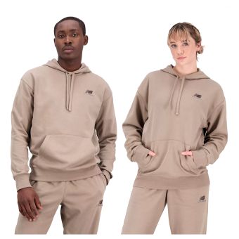 New Balance Uni-ssentials French Terry Hoodie in Mushroom