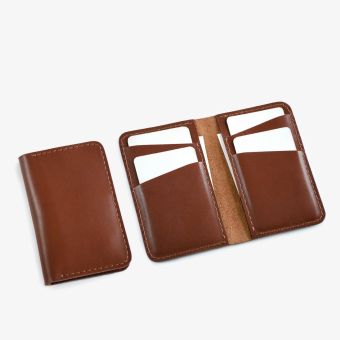 Fab Vertical Wallet in Brown