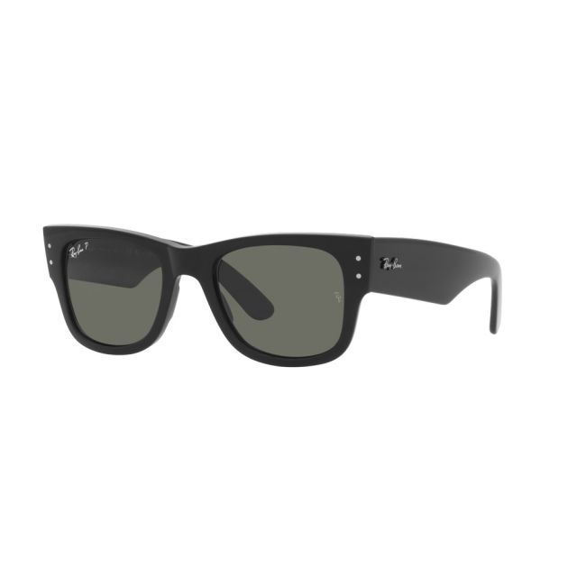 Ray-Ban Mega Wayfarer Sunglassess in Polished Black/Green