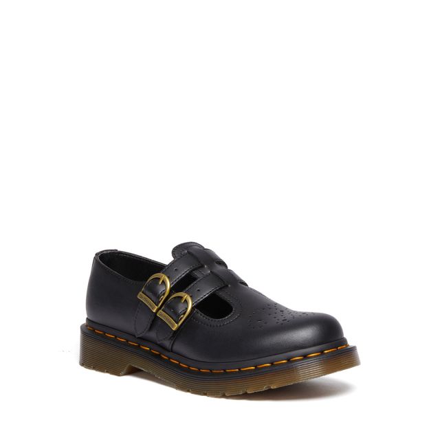 Dr. Martens 8065 Smooth Leather Mary Jane Shoes in Black Smooth | UJB ...