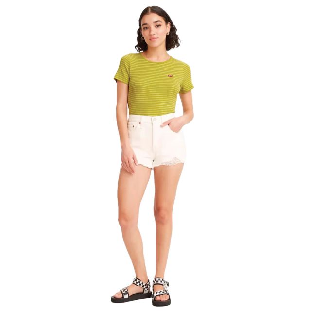 Levi's 501® High Rise Women's Shorts in Whiteboard