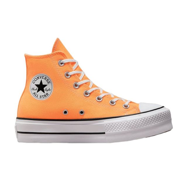 Converse Chuck Taylor All Star Lift Platform Seasonal Colour in Peach Beam/Black/White