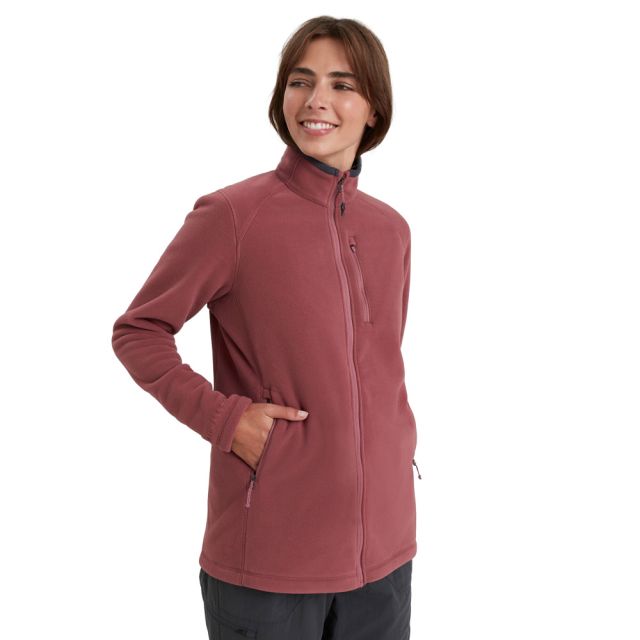 Women's 1/2 Zip Fleece Pullover - JoyLab™ Beige XS