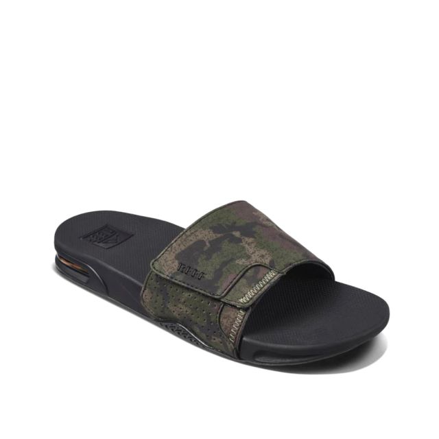 Reef Fanning Slide in Olive Camo