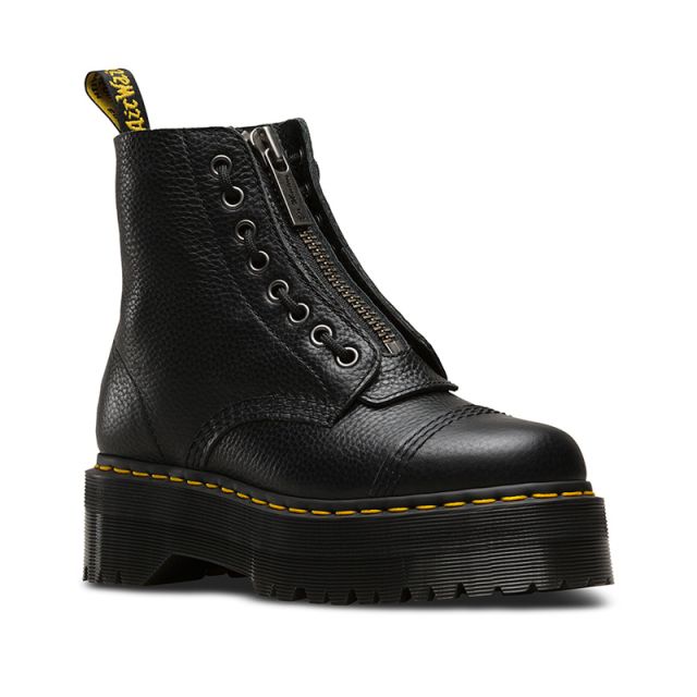Dr. Martens 1460 Greasy Leather Lace Up Boots in Black Greasy | Dr ...