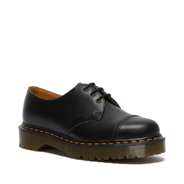 Dr. Martens Polley Smooth Leather Mary Janes in Black Smooth | UJB