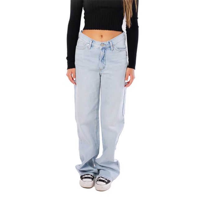 Silver Jeans V-Front Wide Leg Jeans in Indigo