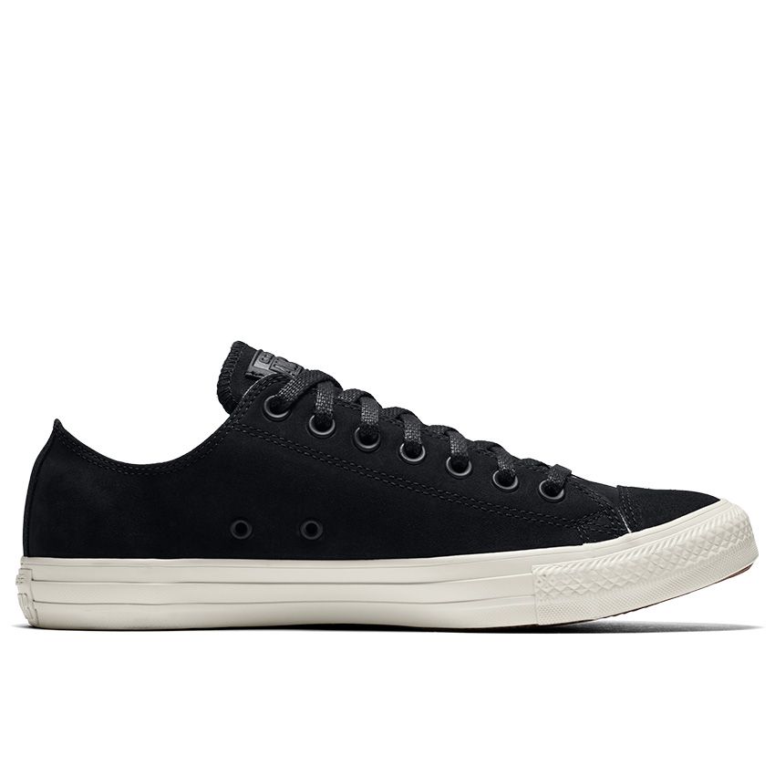 Converse Chuck Taylor All Star Nubuck Low Top in Black/Driftwood