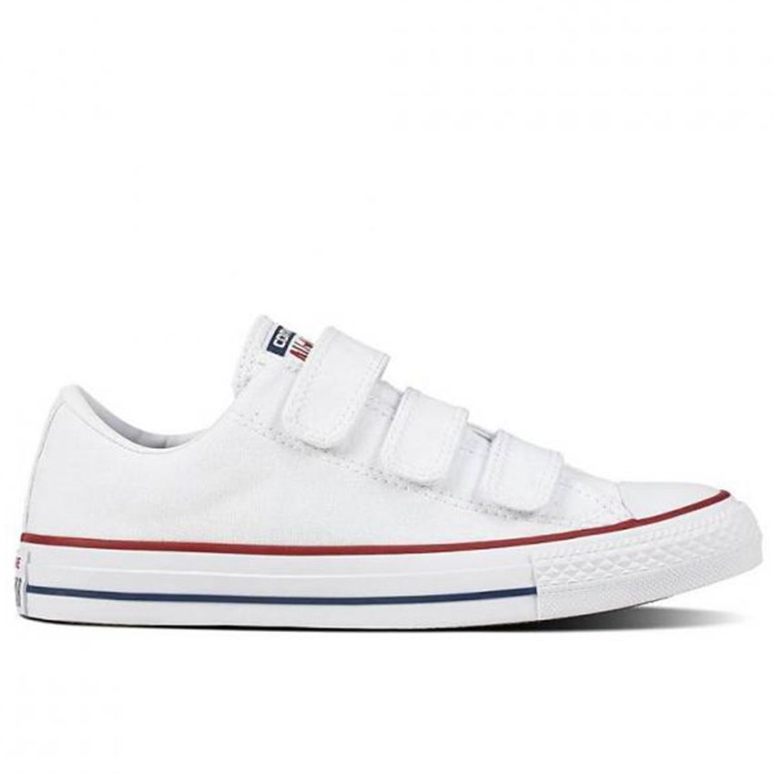 Converse Chuck Taylor All Star 3V Low Top in White/Insignia Blue/Garnet