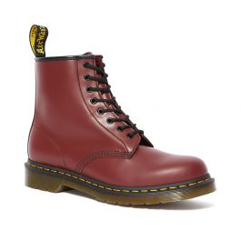 Dr. Martens 1460 Smooth Leather Lace Up Boots in Cherry Red Smooth ...