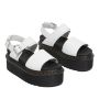 Dr. Martens Voss Women'S Leather Strap Platform Sandals in White