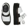 Dr. Martens Voss Women'S Leather Strap Platform Sandals in White