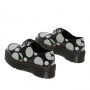 Dr. Martens 1461 Polka Dot Smooth Leather Platform Shoes in Black/White