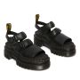 Dr. Martens Ricki Nappa Lux Leather 3-Strap Platform Sandals in Black